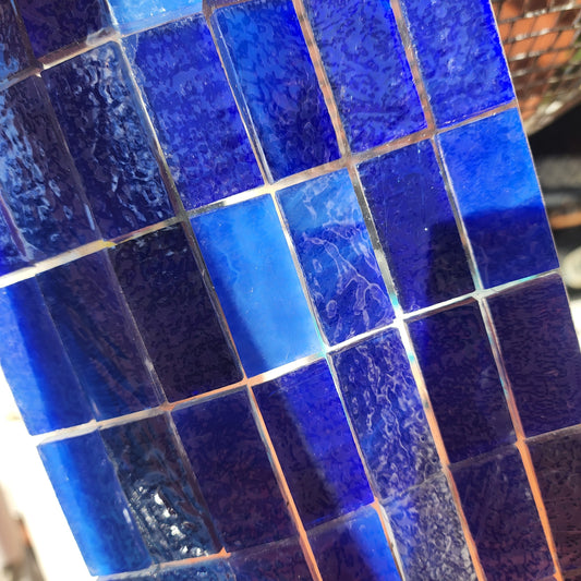 MIXED BLUE KARMA Designer Collection High Quality Glass Trend Brand Full Glass for ALL WEATHER Outdoors and Indoors **Full colour glass 2cm x 4cm