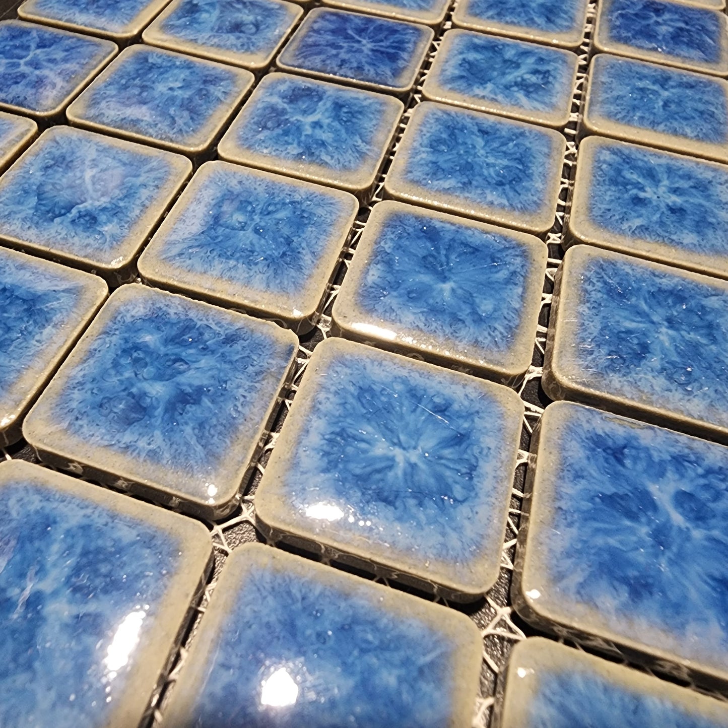 Myles BLUE Snowflake Porcelain Sheets