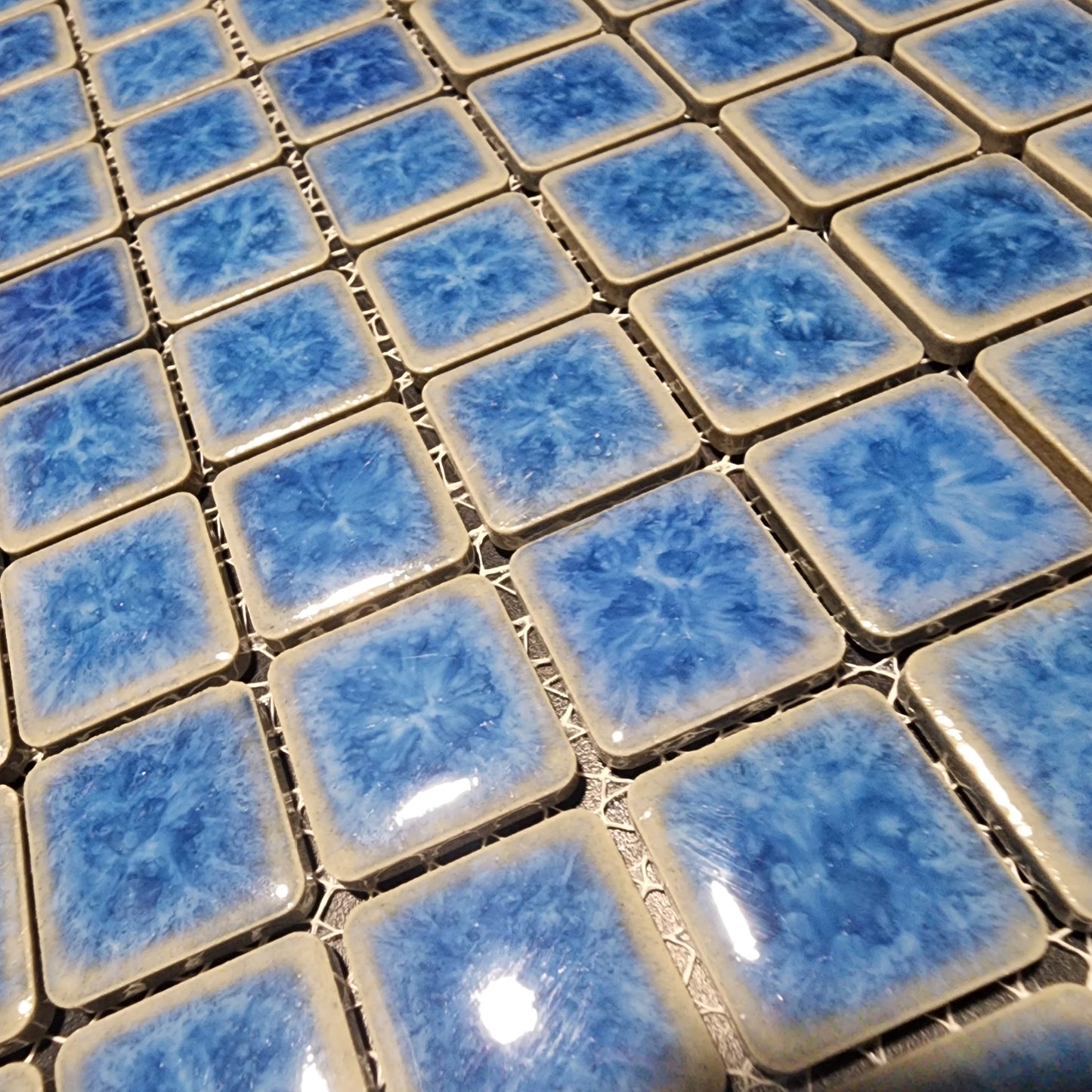 Myles BLUE Snowflake Porcelain Sheets